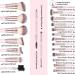 Professional 22 pcs Makeup Brush Set - Magefy Cosmetic Brushes with PU Leather Bag | Foundation Eyeshadow & More | Best for International Shipping - Buy Online on GoSupps.com
