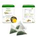 Premium Green Tea - 15 Pyramid Tea Bags - 100% Organic Panacea Flavored Herbal Extract Tea Bags