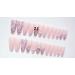French Tip Press on Nails - Small Fragrant Style Pink Long Press On Nails with Nail Tips White and black with Butterfly bow Design Glossy white press on nails Acrylic False Nails Cute Artificial Nails - Buy Online on GoSupps.com
