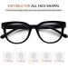 Eyekepper Oversize Reading Glasses for Women - Stylish Black +2.50 Readers for International Shipping - Buy Online on GoSupps.com