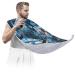 Sea Sharks Beard Bib Apron Beard Hair Catcher for Men Shaving Fathers Day Anniversary Christmas Gifts for Dad Husband Beard Bib with 2 Suction Cups