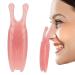 High bridge nasal scrap resin nose massage device nose massage device reduction nose alar gua Sha nose tool for nose and shape jawline (pink)