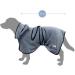 Buy Bella & Balu Microfiber Dog Bathrobe - Absorbent & Quick-Drying | PFOTENCH for Dogs | M Blue & Puppy Love M Gray - International Shipping Available - Buy Online on GoSupps.com