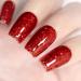RARJSM Sparkly Red Gel Nail Polish - Iridescent Glitter 15ml | Holographic Rainbow Effect for Christmas Nail Art | Soak Off High Pigment & LED/UV Curing - Buy Online on GoSupps.com