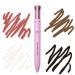 ERMOPATRY 4-In-1-Make-Up-Stift Four-Color High-Gloss Lip Liner Eyeliner And Eyebrow Pencil Multi-Functional Makeup Pen Portable Makeup Pen Girls Makeup Gift (1 pcs)