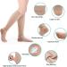 T.E.D. Anti Embolism Stockings 15-20 mmHg Compression Knee High Beige M - Unisex TED Hose with Inspect Toe Hole - Buy Online on GoSupps.com