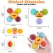 PROACC Silicone Suction Cup Spinner Bath Toys for Baby | Sensory Toy for Anxiety Relief | Travel Toys for Toddlers - 4PCS - Buy Online on GoSupps.com