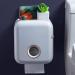 Toilet Tissue Box Waterproof and Non-Perforated Toilet Pumping Paper Rolls Toilet Toilet Paper Rack Wall-Mounted Light Luxury Green - Buy Online on GoSupps.com