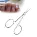 Nail Scissors Beauty Scissors for Eyebrow Moustache Nose Hair Sharp Nail Scissor for Toenails Stainless Steel Curved Cuticle Scissor for Hair Trimming Beauty Grooming Thick Toenails Women Men