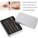 Rose Gold Stainless Steel Slant Tip Tweezers - 4 Pack Eyebrow Hair Remover Makeup Tool for Travel - Buy Online on GoSupps.com