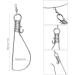 Hunter's Tail Fish Stringer - Heavy Duty Stainless Steel Wade Fishing Clip with 10 Snaps - Buy Online on GoSupps.com