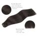 40cm Natural Black Real Hair Extensions - 80g Sew In Weft | Premium Quality Tresse Hair for Seamless Styles - Buy Online on GoSupps.com