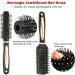 5-Piece Hair Brush Set for Women and Men - Detangling, Paddle, Round, Tail Comb, Wet/Dry Brush - Black - Buy Online on GoSupps.com