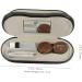 Buy Gatuida 3 Sets of Stylish Glasses Cases - Dual Purpose Travel & Contact Lens Storage - Wooden Grain Design & Leather Finish - Buy Online on GoSupps.com