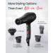 Dekuri Professional Ionic Hair Dryer AC Motor Fast Drying Salon Blow Dryer with Diffuser Nozzle for Curly and Straight Hair Cool Button 2 Speed & 3 Heat Setting - Black - Buy Online on GoSupps.com