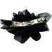 scicent Hair Clips Solid Black Color Flower Hairpin French Barrette with Soft Chiffon Fabric for Women Girls Hair Barrettes Accessories Black 5107 - Buy Online on GoSupps.com