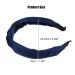 VOCOSTE Navy Blue Satin Knot Headband for Women - 1.2 Inch Wide - Buy Online on GoSupps.com