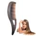 Cow horn comb horn-haired comb antistatic comb with large teeth ABS innovative design comb hair brush hair-head skin massage brush for thick hair wet dry hair care women and men