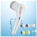Bathtub Scrubber Electric with 5 Changing Heads Electric Cleaning Brush USB Charging 360 Vibration Cleaning Power Shower Cleaner for Cleaning Tile Floor Window
