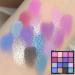 AMY'S DIARY Forest Blue Purple Eyeshadow Palette - 16 Colors Matte & Glitter, Long Lasting for Women & Girls - Buy Online on GoSupps.com