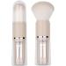 Portable Makeup Brush | Eye Shadow Brush 5 In 1 Portable Travel Eye Shadow Brush Foundation Brush for Makeup Powder and Cream brown - Buy Online on GoSupps.com