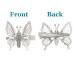 Yzurbu 6pcs Butterfly Hair Clips - 3D Metal Moving Wings Hair Barrettes for Women and Girls (Silver) - Buy Online on GoSupps.com