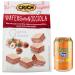 Crich Wafers con Crema alla Nocciola Sweet Biscuit Bags with Hazelnut Cream, 250 g Bag + 1 x 330 ml Box of Peach Yoga Iced Tea