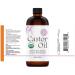 Organic Castor Oil 4oz - Pure & Natural Cold Pressed for Lashes, Eyebrows, Hair & More - Buy Online on GoSupps.com