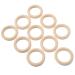 10 PCS Baby Teether Wooden Circles - Unfinished Teething Craft Pendants for Children (65mm/2.6in) - Safe & Natural - Buy Online on GoSupps.com