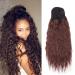 SEGO Hairpiece Bun Hair Extensions Ponytail Corn Wavy Hair Tie Hair Knot Hairband Updo Braid Reddish Brown