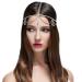 Rhinestone Waterdrop Head Chain Headband for Women - Silver 2 | Wedding Bridal Hair Jewelry - Buy Online on GoSupps.com