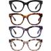 Shop Stylish Reading Glasses for Men & Women - Square & Oval Designs Spring Hinge Thick Frame 1.5x Magnification - International Shipping Available - Buy Online on GoSupps.com