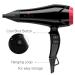 Wazor Professional Ceramic Ionic Hair Dryer - 1875W Lightweight Low Noise 2 Speeds & 3 Heat Settings - International Shipping Available - Buy Online on GoSupps.com