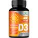 D Vitamin 5000 IU Vitamin D3 Softgels - High Potency D3 Vitamin for Bone Health Muscle & Immune Support - Extra Strength 125 mcg - Natures Non-GMO 5000iu D3 Supplement - 60 Softgels 60 Day Supply