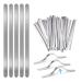 RUTICH Aluminum Strips Nose Wire  200Pcs Nose Bridge for Mask Metal Flat Nose Clips Nose Bridge Bracket DIY Wire for Sewing Crafts Heat up 200Pcs