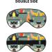 Mid-Century Modern Art Cats Print Eye Mask | Soft Light-Blocking Sleeping Mask for All - International Shipping - Buy Online on GoSupps.com