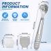 Folklyzo 52 Pieces Foot Shaver Callus Remover Callus Shaver Pedicure Tools Foot Care Hard Skin Remover for Hand Feet with 50 Blades 1 Stainless Steel Callus Shaver and 1 Foot File (Stainless Steel) - Buy Online on GoSupps.com