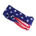 Frcolor America Flag Headbands USA Flag Patriotic Elastic Hair Band Turban Headwrap Hair Accessories