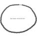 Magnetic Therapy Necklace Hematite Round Bead Necklaces Jewelry for Men Women and Carpal Tunnel (Black) - Buy Online on GoSupps.com