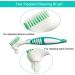 SunshineFace 4-Pack Denture Cleaning Brushes - Double Sided Ergonomic Handle for Effective Dental Care - Buy Online on GoSupps.com