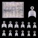 Bodya 600 pieces French nail tips acrylic nail stiletto cover short natural fake nails for diy nail art - 12 sizes with box