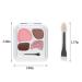4 Colors Eyeshadow Palette - Waterproof Matte & Shimmer Nude Eye Shadow Neutral Makeup with Dual Ended Brush - Buy Online on GoSupps.com