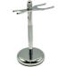 Taconic Shave Chrome Double Edge Safety Razor & Brush Stand - Premium Shaving Set with Heavyweight Base | International Shipping - Buy Online on GoSupps.com