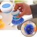Home Kitchen Washing Tool Plastic Pot Pan Dish Bowl Cleaning Brush Scrubber Blue Nice and Deft - Buy Online on GoSupps.com