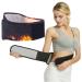 HAOZAIKEJI Self Heating Waist Belt Heated Waist Support Belt Adjustable Lumbar Brace Lower Back Support for Women Men Pain Relief black