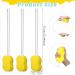 3 Long Handle Bath Sponges 22.4'' Lightweight Back Washer Handled Butt Scrubber - Yellow Sponge - Buy Online on GoSupps.com