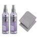 Eyeglass Lens Cleaner Spray | 2 Pack of 4oz Clear View Glasses Cleaning Spray & 2 Microfiber Cleaning Cloth for Screens, Lenses, or Sunglasses Pack of 2-4 Ounce & 2 Cloths