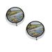 Fishing Lake Fishermen Printed Mini Round Pill Box Pill Box 3 Compartment Medicine Pill Case Pill Organizer Travel Pillbox Portable Pill Box for Pocket Home Office Use