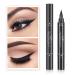 Wonder X Winged Black Liquid Eyeliner Set - Dual Ended Matte Pen & Stamp, 4 PCs - Long Lasting, Smudge Proof Eye Makeup for Women - Buy Online on GoSupps.com