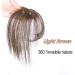Tixiyu 3D Air Bangs Clip in Fringe Hair Piece Human Hair Hair Topper Extension Invisible Seamless Thin Neat Air Bangs Light Brown - Buy Online on GoSupps.com